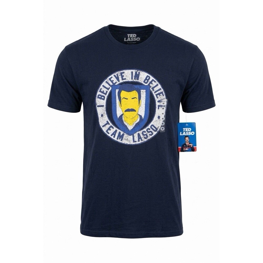 NEW Ted Lasso "I Believe in Believe" Graphic T-Shirt - Navy Blue - Size Medium - Picture 11 of 11